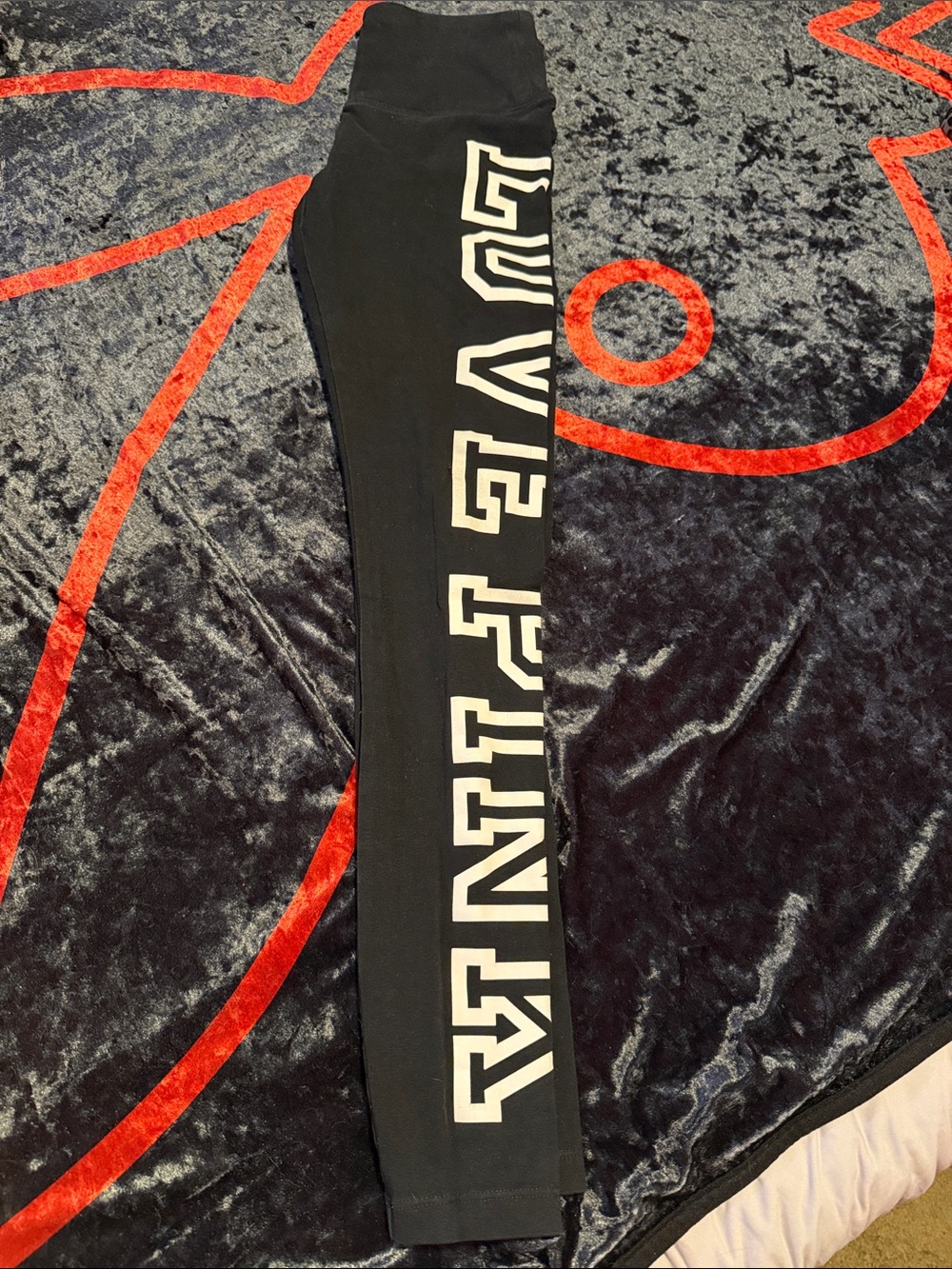PINK Victoria's Secret Black Sweatpants with White Side Logo